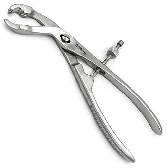 Кісткотримач Вербрюгге (Verbrugge) зігнутий з гвинтовим фіксатором, 190 мм