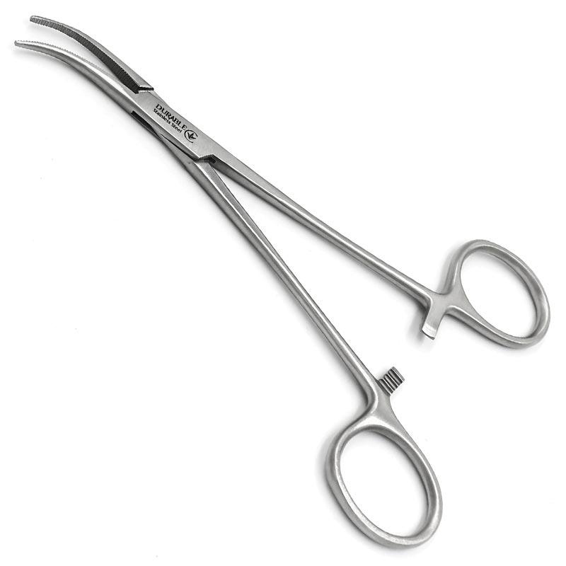 Затискач Халстед-Москіт горизонтально-зігнутий, 150 мм, кровоспинний, фото 1