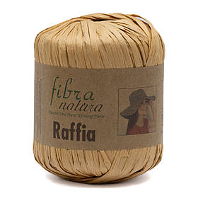Пряжа Raffia Fibranatura, колір Карамельний 2