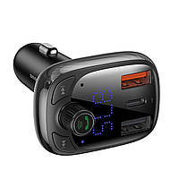 Автомобильное зарядное устройство с fm-модулятором Baseus T Shaped S-13 Car bluetooth mp3 player