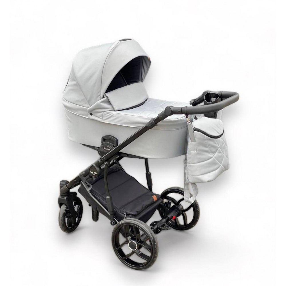 Коляска 2 в 1 BABY MERC PIUMA NEW 12B gray серая