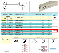 SDJCR 2020 K11 різець прохідний для пластин DCMT11T3 Державка токарна SMOXH Туреччина