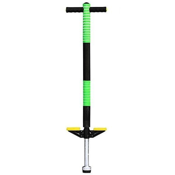 Джампер Пого Стик Pogo Stick (Кузнечик) детский Черно-зеленый, палка-прыгалка - фото 1 - id-p1489623282