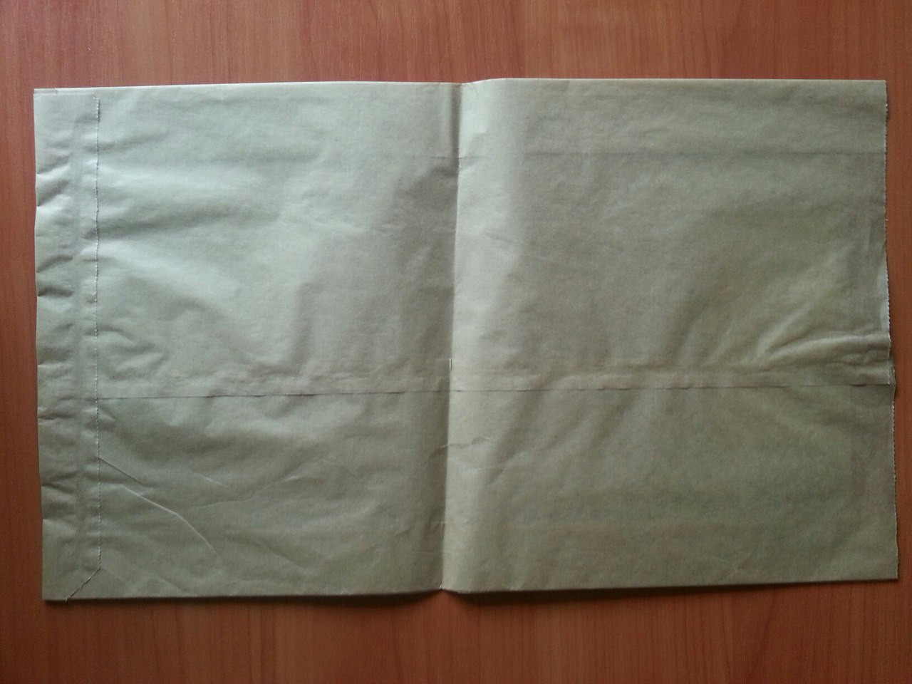 Паперовий пакет саше бурий 370х220х60 (260)
