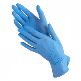 Рукавички нітрилові сині