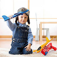 Детский игровой пистолет запускач с запуском самолета, самолет с запуском 33 см игрушка-катапульта ТОП_LCH