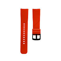 Ремінець для смарт-годинників Silicon Band силіконовий, універсальний, червоний (20мм)