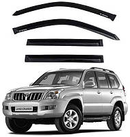 Дефлекторы окон ветровики для Toyota Land Cruiser Prado 120 2002-2009 Скотч 3M Voron Glass