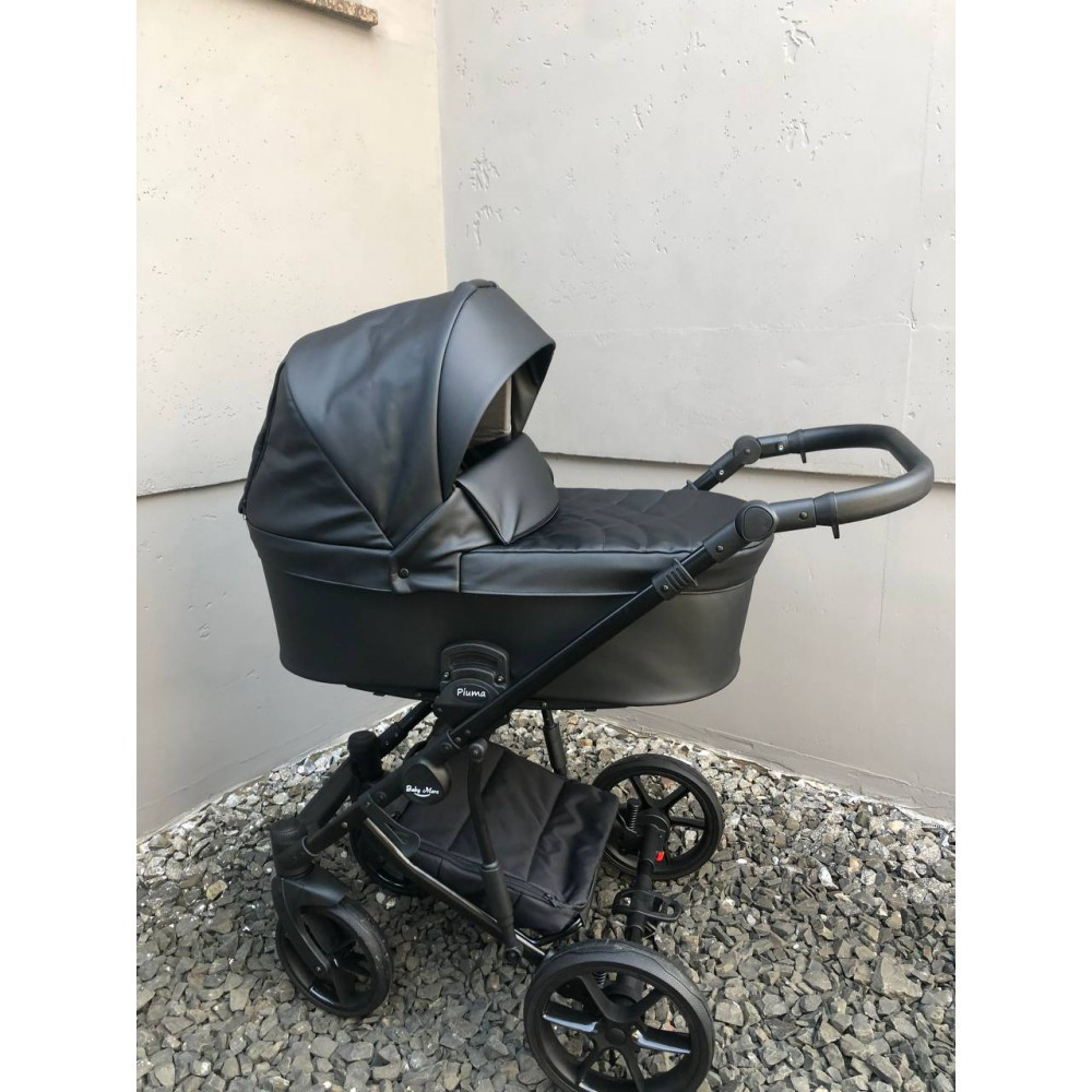 Коляска 2 в 1 Baby Merc Piuma New Eco 22B black чорна
