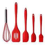 Набір кухонного приладдя kitchenWare 5 предметів, red, фото 8