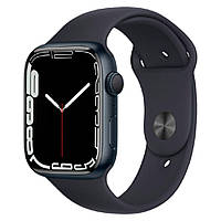 Смарт-часы Apple Watch Series 7 GPS 45mm Midnight Aluminum Case with Midnight Sport Band (MKN53) [60288]