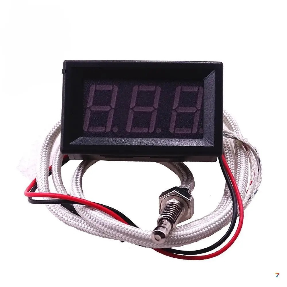 Вбудований високотемпературний термометр із термопарою К-типу XH-B310-M6-blue (-30...+800 °C) - 12V, фото 1