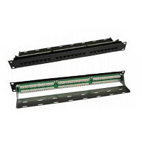 Патч-панель 19" 24xRJ-45 UTP, cat. 5е, 1U Molex (PID-00234-04) (1154465)