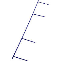 Пластины для переплета A4 45 мм синие 25 шт (9741636)