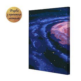 Картина за номерами з підсвіткою Riviera Blanca Галактика 40x50 см (ГР-008)