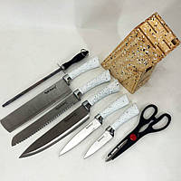 Кухонний набір ножів Rainberg RB-8806 | Набір кухонних ножів Набір кухонного приладдя QW-289 набір ножів