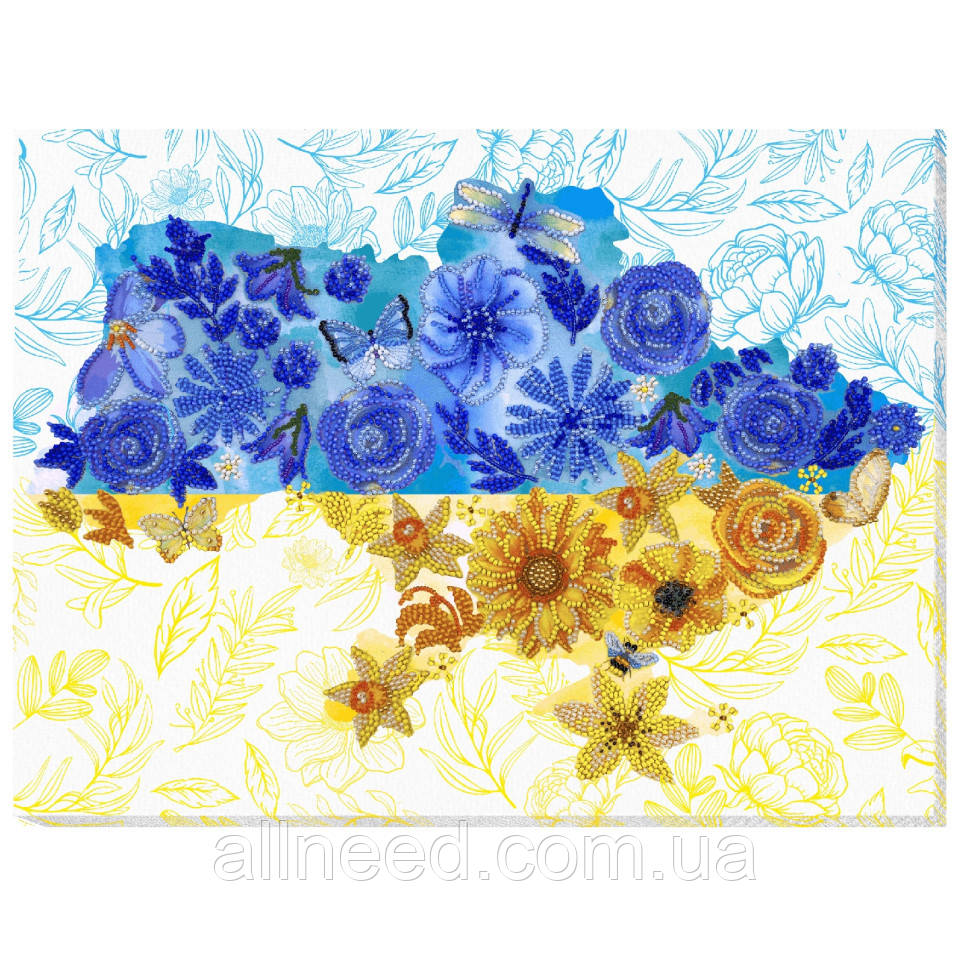 Набір для вишивання бісером "Квітна земля" AB-870 41х27 см, фото 1