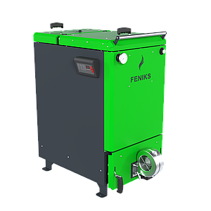 Твердопаливний котел шахтний Feniks серія I 12 кВт plus з турбіною