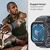 Чохол і ремінець Spigen для Apple Watch 4/5/6/7/8/9/SE (44/45mm) - Rugged Armor Pro, Dark Grey (ACS07387), фото 6