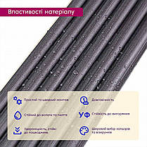 Декоративна WPC кругла стінова рейка 3000*152*15мм (D) SW-00001873, фото 5