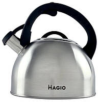 Чайники наплитні Magio MG-1192, Чайник нержавіюча зі свистком, Чайник зі свистком для QM-615 індукційної плити