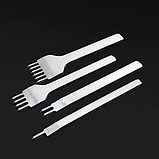 Просічки для шкіри кроковий пробійник ромб інструмент для шкіри ручної роботи крок 5 мм, фото 3