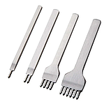 Просічки для шкіри кроковий пробійник ромб інструмент для шкіри ручної роботи крок 5 мм, фото 5