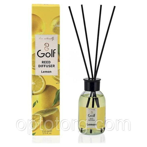 Аромадифузор із паличками Golf 110 мл Lemon, фото 1
