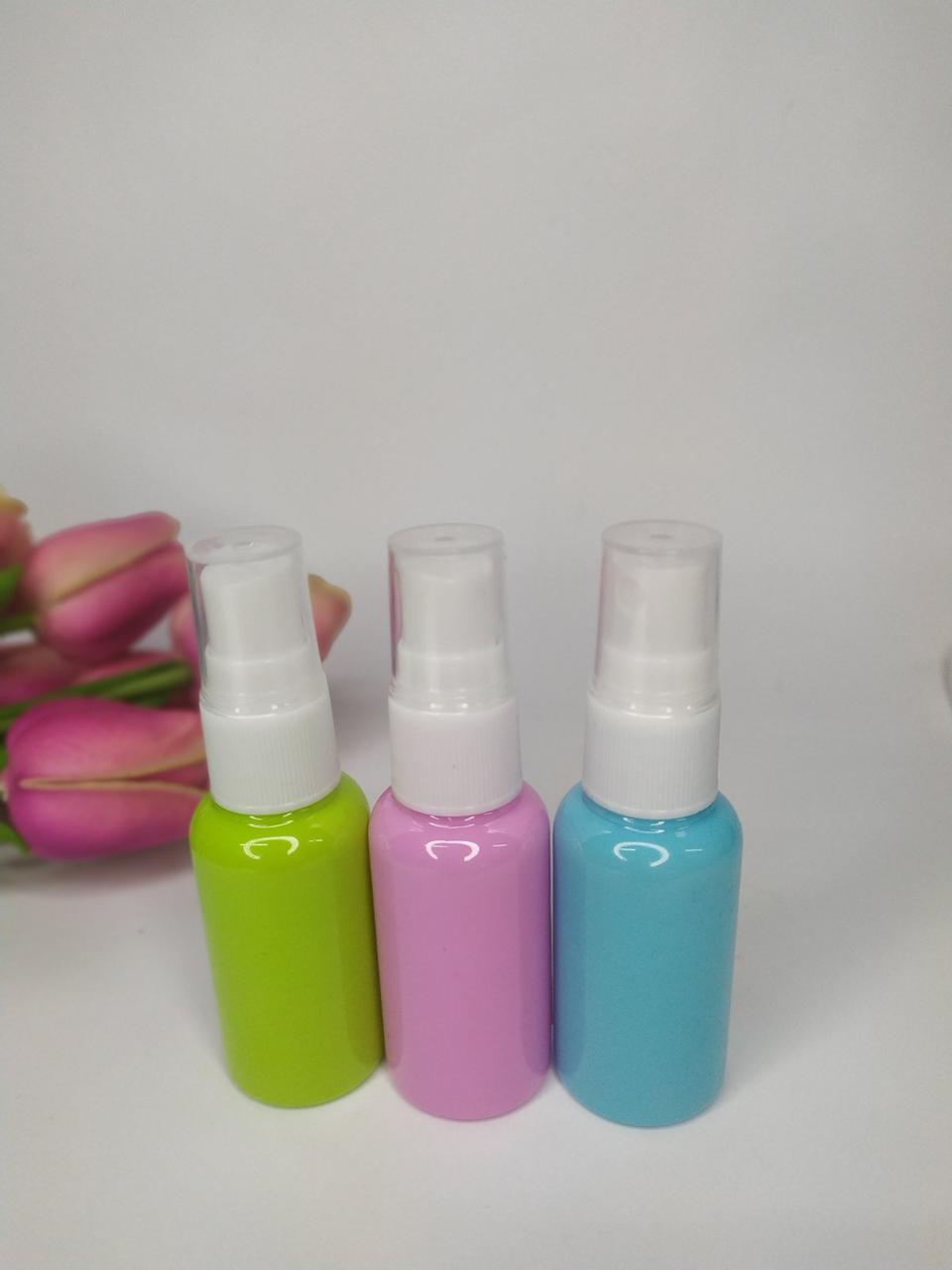 Пластикова пляшечка спрей (рожева, блакитна, зелена) 30 мл