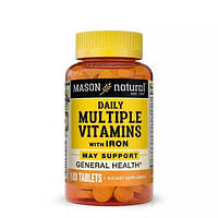 Витамины и минералы Mason Natural Daily Multiple Vitamins With Iron, 100 таблеток CN11002 SP