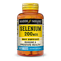 Витамины и минералы Mason Natural Selenium 200 mcg, 60 таблеток CN10965 SP