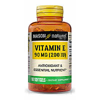 Витамины и минералы Mason Natural Vitamin E 200 IU, 100 капсул CN10980 SP