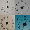 Великий настінний годинник з акрилу Римські цифри. Тихий механізм. Годинник декор. Годинники інтер'єрні., фото 3