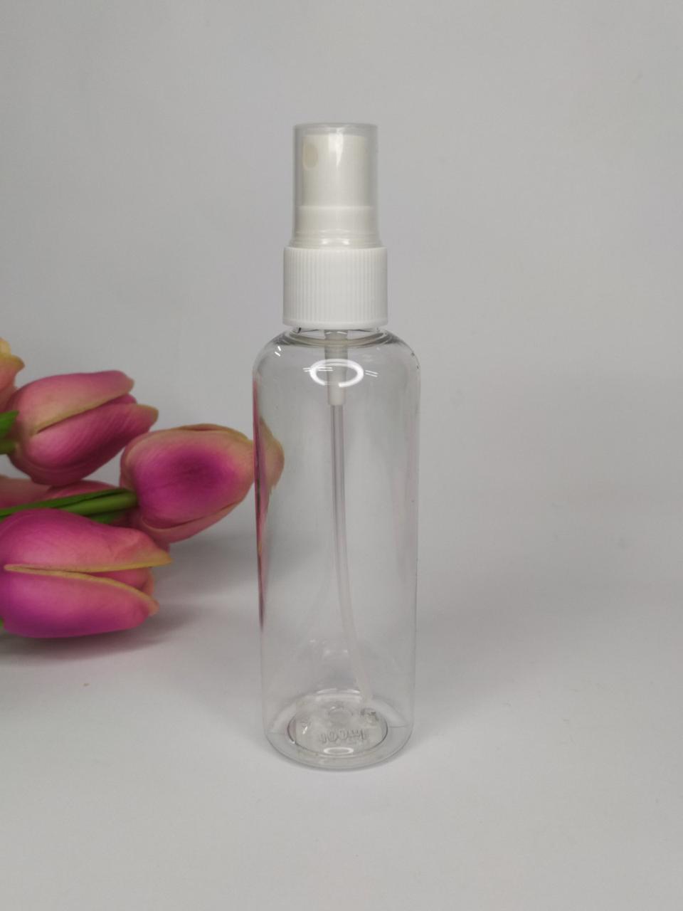 Пляшка спрей пластикова прозора 100 мл