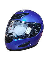 Мотошлем синий "Musstang" S