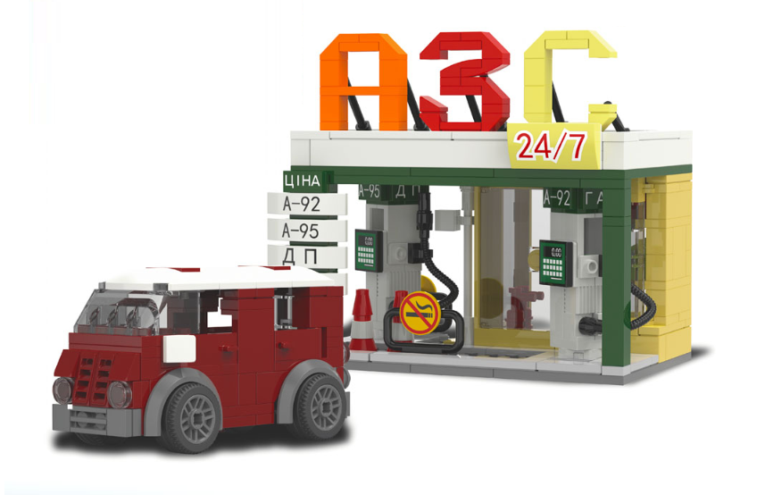 Конструктор для дітей АЗС LIMO TOY KB 4004 Іграшковий набір на 361 деталі, фото 1