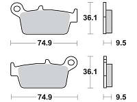 Тормозные колодки Honda, Kawasaki, Yamaha 125-500cc