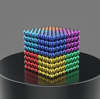 Неокуб Neocube Rainbow головоломка Радуга разноцветный 216 магнитных шариков 5 мм в боксе ТОП_LCH