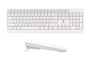 2E Клавіатура KS220 WL White