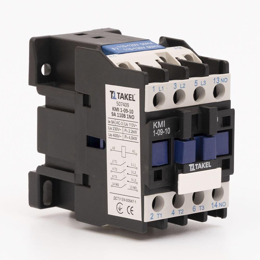 Контактор малогабаритний КМІ 1-09-10 9А 110В 1NO