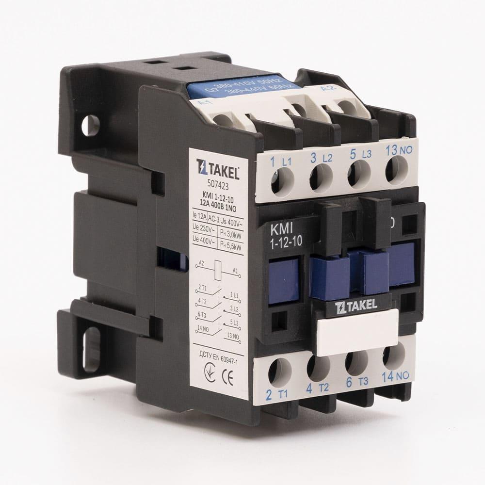 Контактор малогабаритний КМІ 1-12-10 12А 400В 1NO