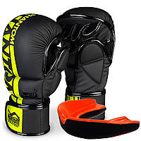 Рукавиці для ММА Phantom APEX Sparring NEON L/XL (капа в подарунок)