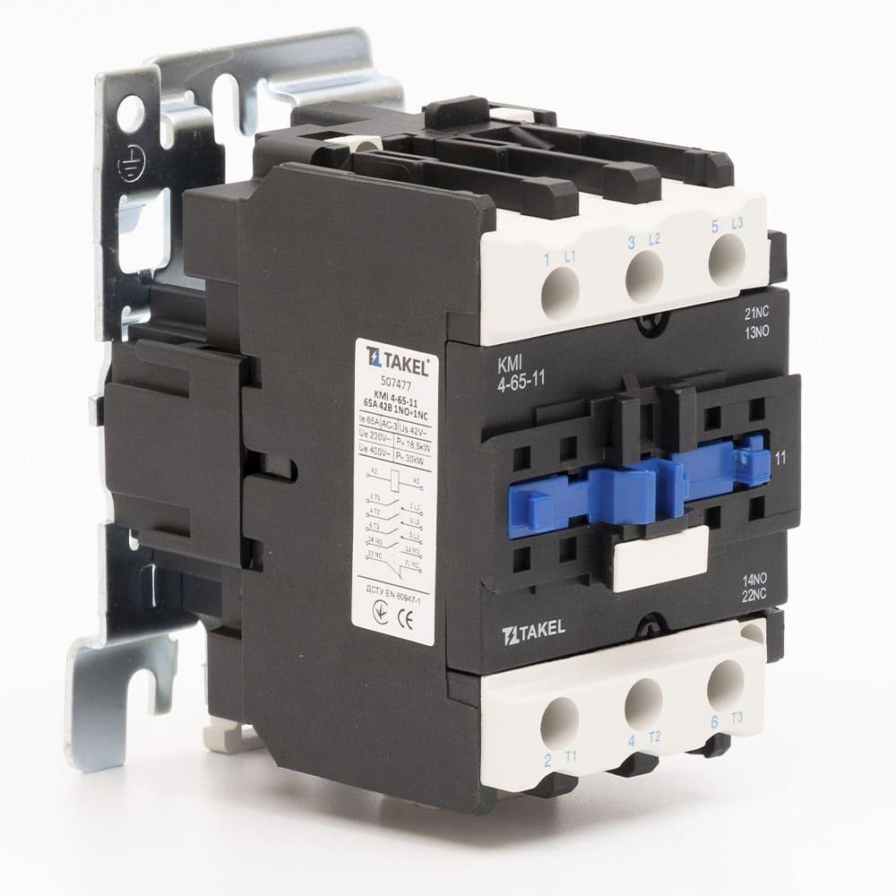 Контактор малогабаритний КМІ 4-65-11 65А 42В 1NO+1NC