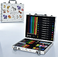 Детский набор для творчества "Inspire children" 43 предмета для рисования со скетч маркерами в чемоданчике