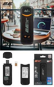 Мобільний 4G Wi-Fi маршрутизатор 2E PowerLink (MiFi 1) USB/LTE/1x2FF SIM/WiFi 2.4GHz Black