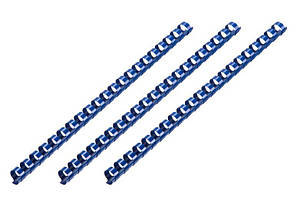 2E Пластикові пружини для біндера, 12мм, сині, 100шт