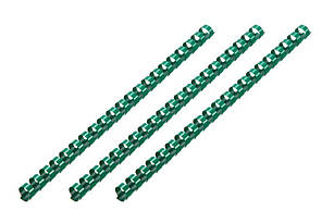 2E Пластикові пружини для біндера, 14мм, зелені, 100шт