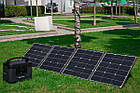 2E Портативна сонячна панель, 200 Вт зарядний пристрій, DC, USB-С PD45W, USB-A 24W, фото 3