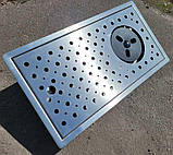 Каплесборник врізний 300х200 з келихомивачем з нержавіючої сталі, фото 4