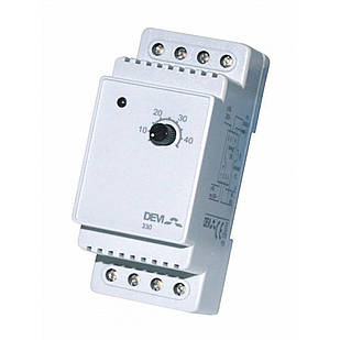 Danfoss Терморегулятор Devireg 330 (+ 5 + 45С), датчик на проводі 3м, електронний, на DIN рейку, макс 16А